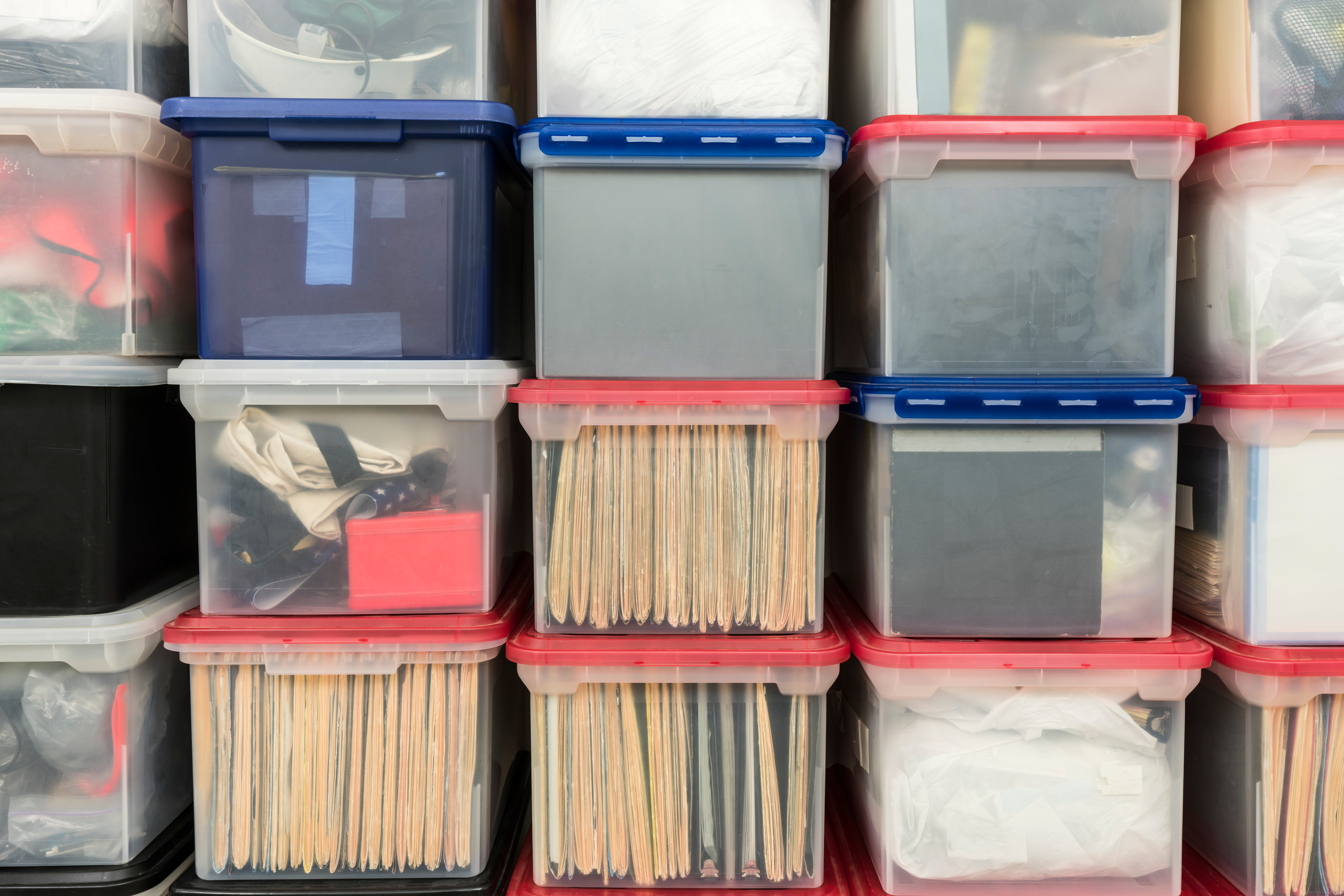 Plastic Tote Storage